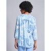 Jones New York V-Neck Pleated Kelly Blouse - 3 of 3