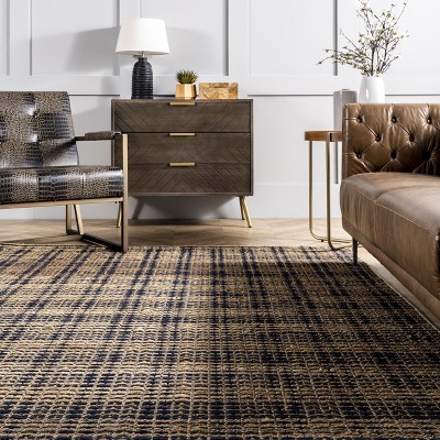 Handmade Geometric Gray Cotton Blend Area Rug 3' x 5'