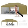 3m x 6m Folding Tent, 4-Way Silver-Coated Oxford Cloth, Water-Resistant & UV Protection, Portable Shelter for Outdoor Events - 4 of 4