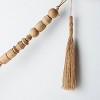96" Decorative Wooden Bead Garland Natural - Threshold™ designed with Studio McGee - image 3 of 4