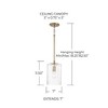 Capital Lighting Emerson 1 - Light Pendant in  Aged Brass - 3 of 4