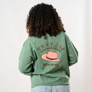 Simply Sage Market Yeehaw Made In The West Front And Back Sweatshirt - 1 of 4