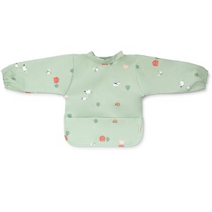 SARO Long Sleeve Waterproof Bib: Mess-Free Feeding - Baby Led Weaning, Mealtime Protection, Stain Resistant, Easy Clean - 1 of 4