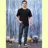 Lars Amadeus Men's Metallic Slim Fit Night Club Disco Shiny Faux Leather Pants - 2 of 4