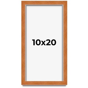 PosterPalooza | Panoramic Modernist Brown Picture Frame - UV Acrylic, Foam Board Backing, Hanging Hardware - 1 of 4