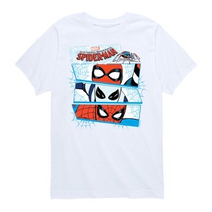 Boys' - Marvel - Friendly Neighborhood Spider-Man Masks Short Sleeve Graphic T-Shirt - 1 of 4