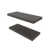 HomeRoots 32" Set Of Two Dark Gray Wood Wall Mounted Floating Shelf - 4 of 4