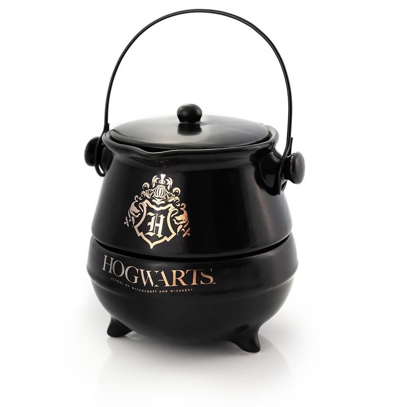 Seven20 Harry Potter Tea-For-One Cauldron Teapot And Cup Set | Featuring Hogwarts Crest, 1 of 8