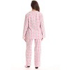 #followme  Womens Printed Microfleece Button Front PJ Pant Set with Socks / Winter Pajamas - 4 of 4