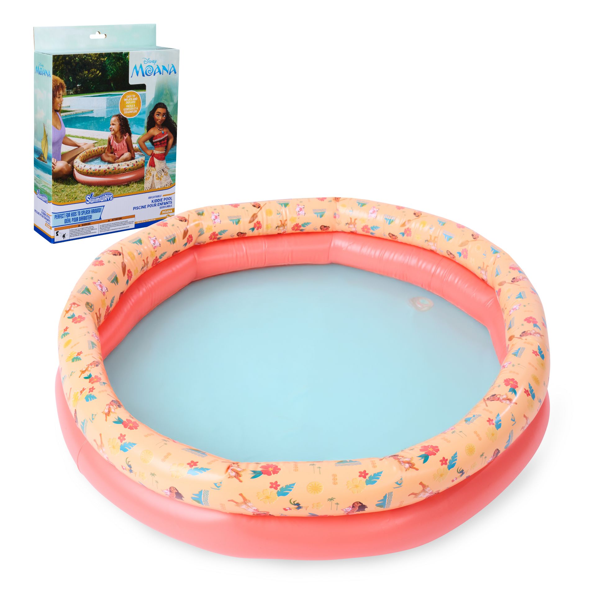 Disney Moana 3 Ring Pool Novelty Float