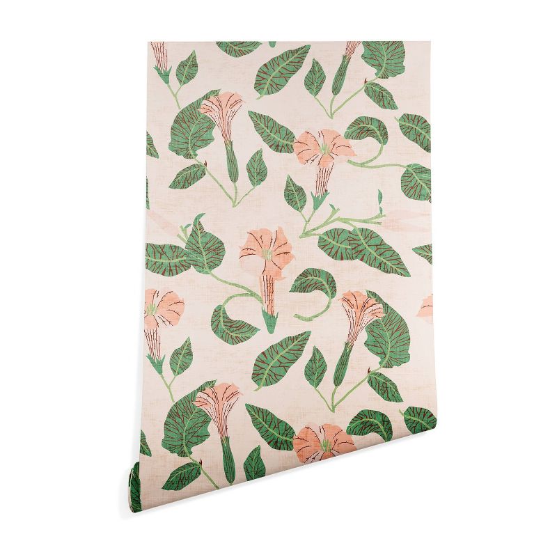 2&#39; x 10&#39; Holli Zollinger Desert Moonflower Wallpaper Pink - Deny Designs, 1 of 7