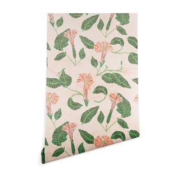 2' x 10' Holli Zollinger Desert Moonflower Wallpaper Pink - Deny Designs