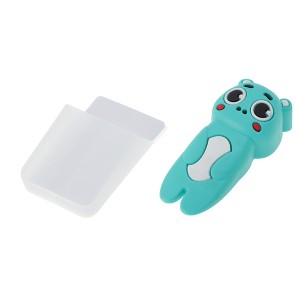 Unique Bargains Door Stop Cartoon Bears Door Stopper with Storage Box Silicone 3.62"x1.65"x1.06" 1 Pc - 1 of 4