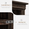 5-Tier Bookcase with Cabinet, 68.7" Tall Farmhouse Wooden Bookshelf with Storage Doors - 4 of 4