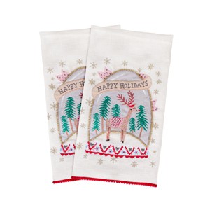 18” 2pc Christmas Snow Globe Towel - National Tree Company - 1 of 4