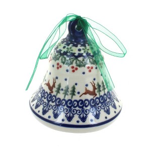 Blue Rose Polish Pottery 29 Vena Large Bell - 1 of 1