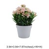 Unique Bargains Artificial Plants Pointed-Leaf Mum Plastic 3.94"x3.94"x7.87" 1 Pcs - 3 of 4