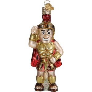 Old World Christmas Glass Blown Holiday Ornament, USC Tommy Trojan - 1 of 4