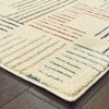 Oriental Weavers Carson Collection Fabric Ivory/Multi Stripe Pattern- Living Room, Bedroom, Home Office Area Rug, 2' X 3' - 4 of 4