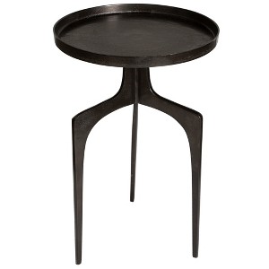 Uttermost Modern Global Accent Table – Antique Bronze Cast Aluminum Design - 1 of 4