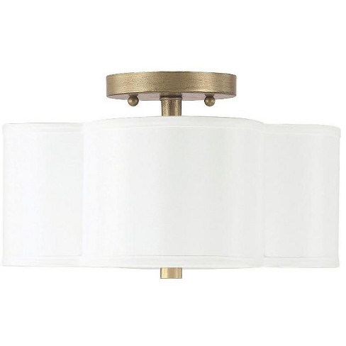 Capital Lighting 4452 557 Quinn 2 Light Semi Flush Ceiling Fixture Brushed Gold