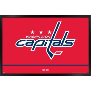 Trends International NHL Washington Capitals - Logo 21 Framed Wall Poster Prints - 1 of 4