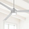 56" Minka Aire Modern 3 Blade Outdoor Ceiling Fan with LED Light Remote Control Gray Wet Rated for Patio Exterior Porch Gazebo - 2 of 4