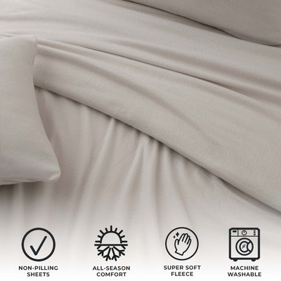 Ivory King Size Ultra Soft Polyester Sheet Set