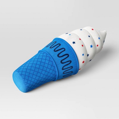 Ice Cream Shaped Throw Pillow White/Red/Blue - Sun Squad&#8482;_0