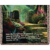 Manual Woodworks and Weavers Thomas Kinkade Throw – Garden of Grace Tapestry Blanket with Verse, 50x60 in Cotton - 3 of 3