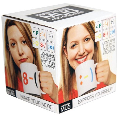 Paladone Products Ltd. Emoticon Coffee Mug & Stickers