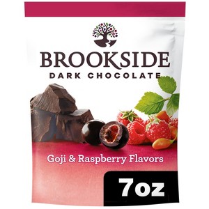 Brookside Dark Chocolate, Goji and Raspberry Chocolate Bag Candy - 7oz - 1 of 4