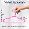 SereneLife Non-Slip Plastic Kids Hangers - 2 of 4