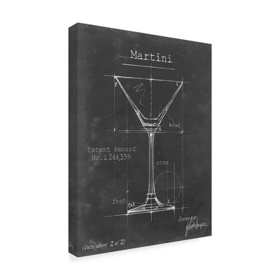 Trademark Fine Art -Ethan Harper 'Barware Blueprint V' Canvas Art
