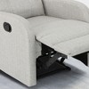 Fabric Manual Push Back Recliner Chair, Compact Design for Living Room - 3 of 4