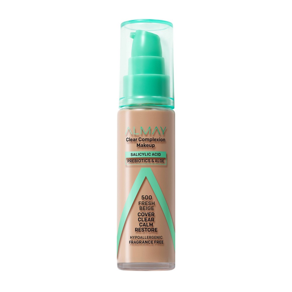 UPC 309970165758 product image for Almay Clear Complexion Foundation - 500 Fresh Beige - 1 fl oz | upcitemdb.com