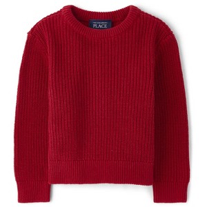 The Children's Place Baby Boys Long Sleeve Shaker Stitch Sweater - 1 of 4