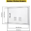 BBQ Access Door - Durable Outdoor Kitchen Cabinet Door in Brushed Stainless Steel for Barbecue Islands and Indoor/Outdoor Use - 3 of 4