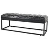 TUYOHW 54 Inch Upholstered PU Leather Bench with Metal Base,Modern Entryway Bench for Bedroom Living Room - 4 of 4