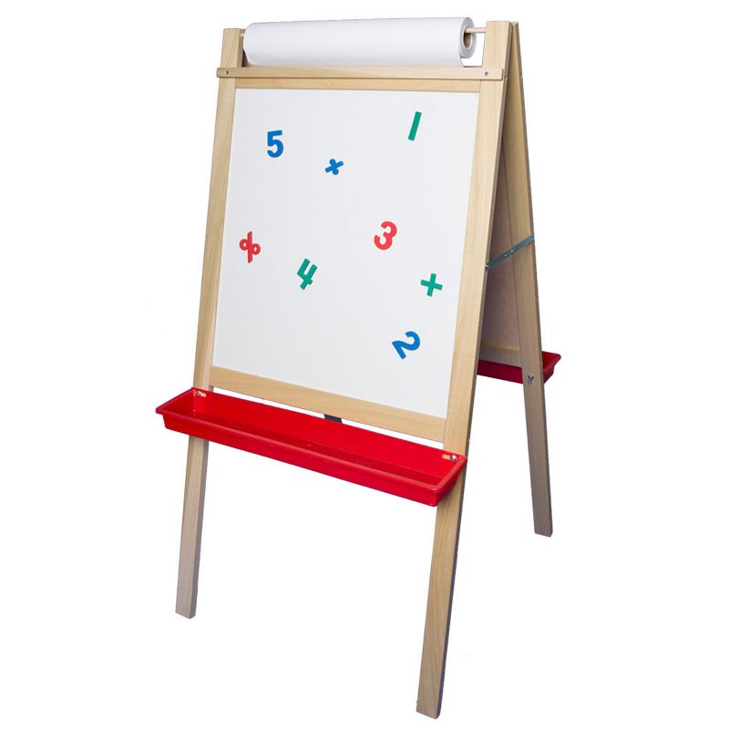 Crestline Products Deluxe Magnetic Paper Roll Easel, Dry Erase/Black Chalk, 3 of 4
