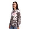 Hello Kitty & Friends My Melody & Kuromi Heart Women’s Black Crew Neck Long Sleeve Fleece Sweatshirt - 3 of 4