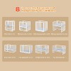 JOYMOR 8 in 1 Convertible Crib, Include 2” Mattress, Converts to Bassinet, Mid Crib, Full Size Crib, Daybed,Toddler Bed and Playard - 2 of 4