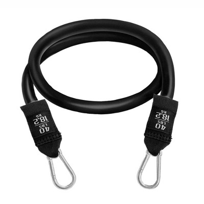 Bodylastics BLCOMP22 High Quality 40 Pound Full Body Anti Slip Resistance Clip Band Fitness Weight with Durable Patented Locks, Black