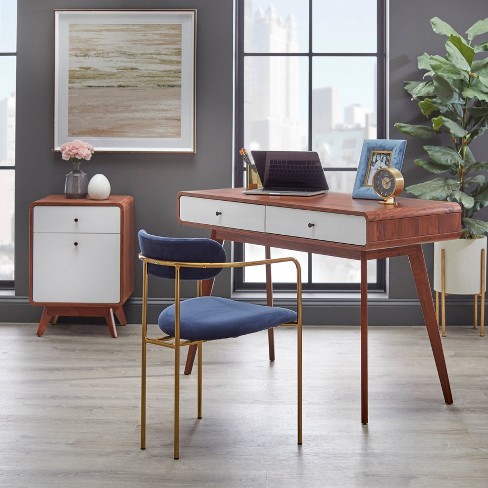 White and on sale walnut desk