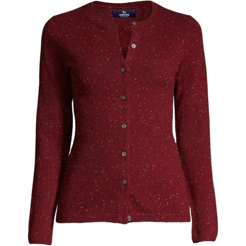 Burgundy cashmere sale cardigan