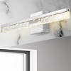 Modern 360-Degree Rotatable Iron/Seeded Acrylic LED Vanity Light - JONATHAN Y - 4 of 4