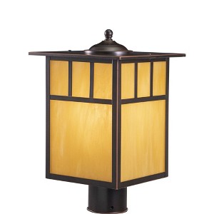 Vaxcel Mission 1 - Light Post Light in  Burnished Bronze - 1 of 4