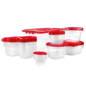 Lexi Home 54-Piece Nested Plastic Container Set with Storage Container - 1 of 4