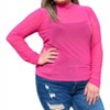 Women's Rhinestone Mesh Long Sleeve Top - Sterling Kreek - 2 of 3