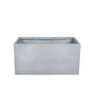 LeisureMod Flora Fiberstone and MGO Clay Planter Rectangular Planter Pot for Indoor and Outdoor - 4 of 4